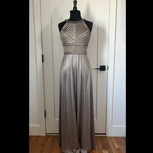 Champagne formal long dress